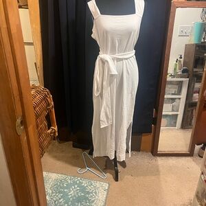 Vince White Midi Dress